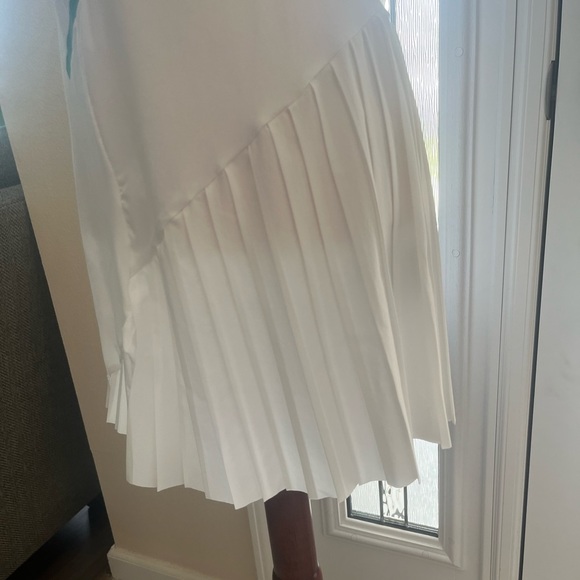 Nike Court Dri-FIT Women's Tennis Dress, White/Washed Teal/Wolf Grey - Picture 9 of 11